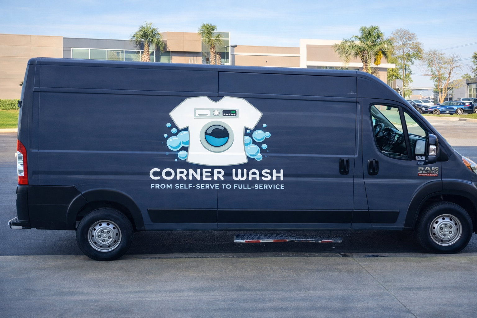 Corner Wash Delivery Van